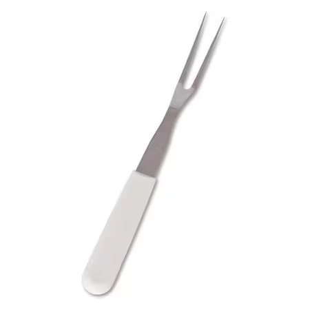 Crestware Kn07 Fork, White, 13" L, Stainless Steel