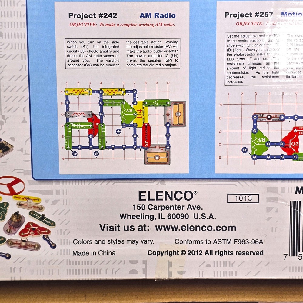 Snap Circuits SC-300 Electronics Exploration Kit 300 Projects Home Schooling Ed