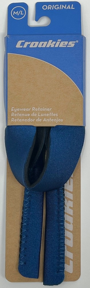 Croakies Original Solid Eyewear Retainer, M/L 11-17mm - Navy