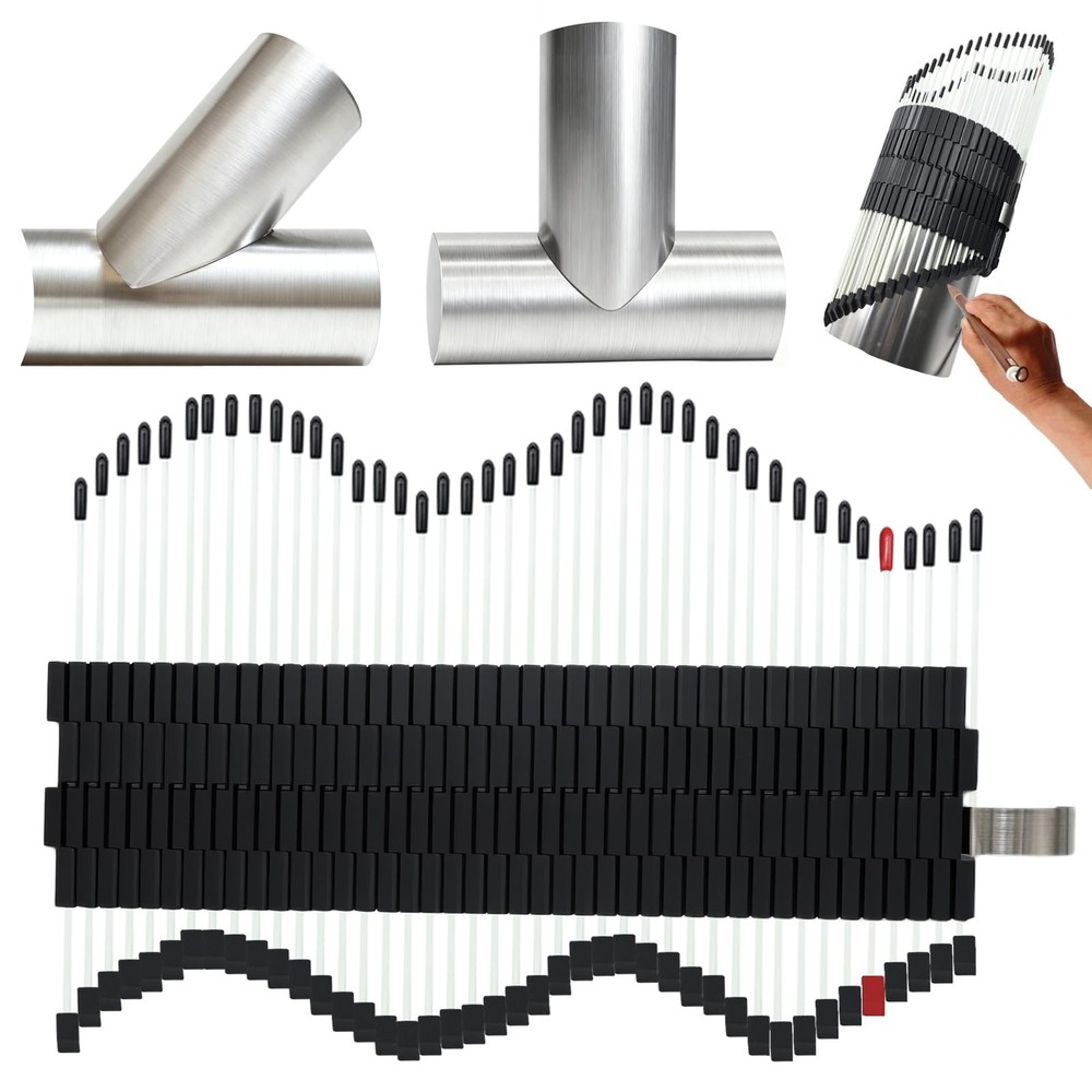 JCTLIYXG Multi Surface Pipe Profiling Tool, Cutting 0-3" Pipes, Black