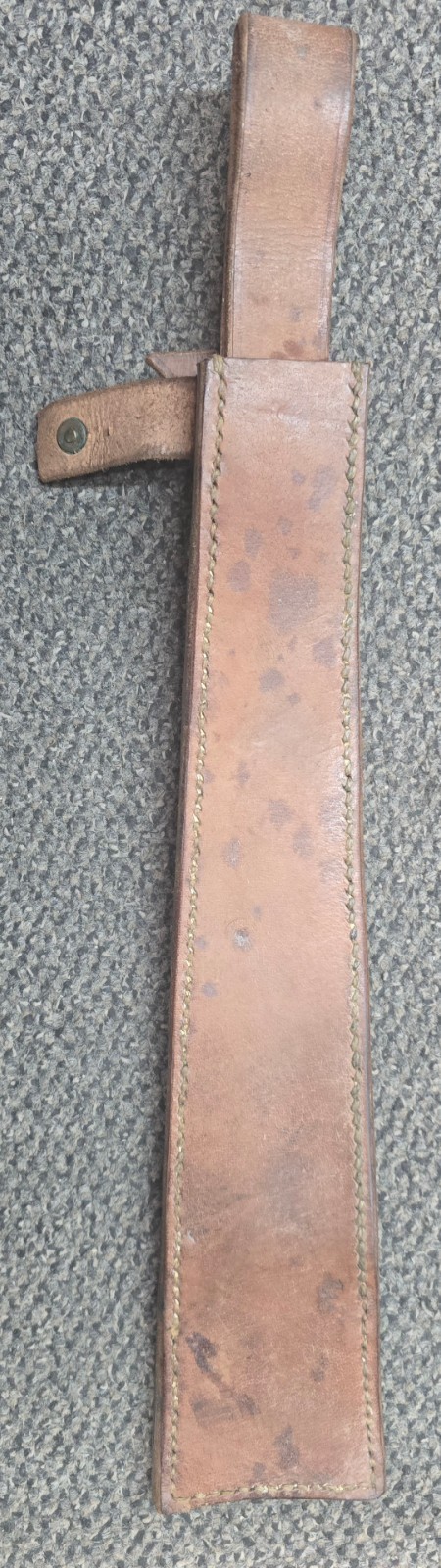 British English 1944 Dated Machete Leather Scabbard Sheath