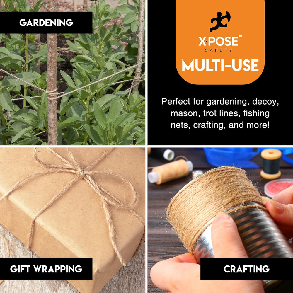 Jute Twine 285FT Natural Brown Craft String