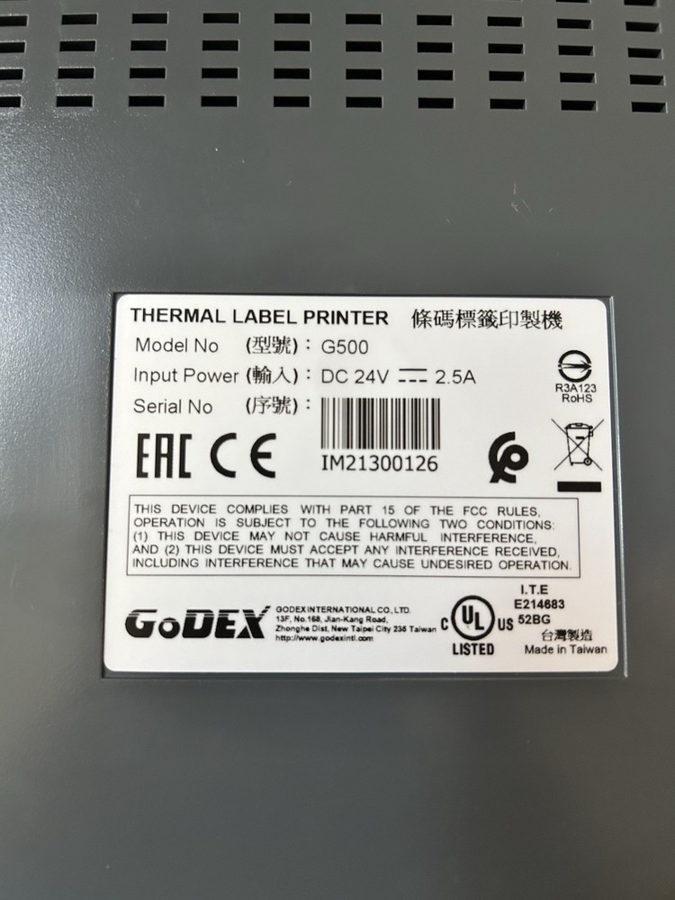 GoDEX G500 Thermal Label Printer – USB