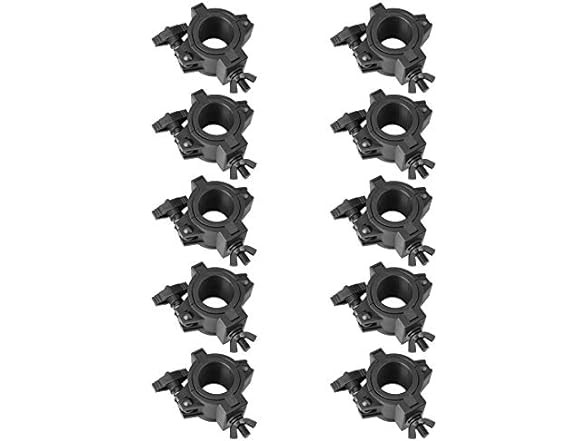 10 Pack Stage Lighting O-Clamps Black