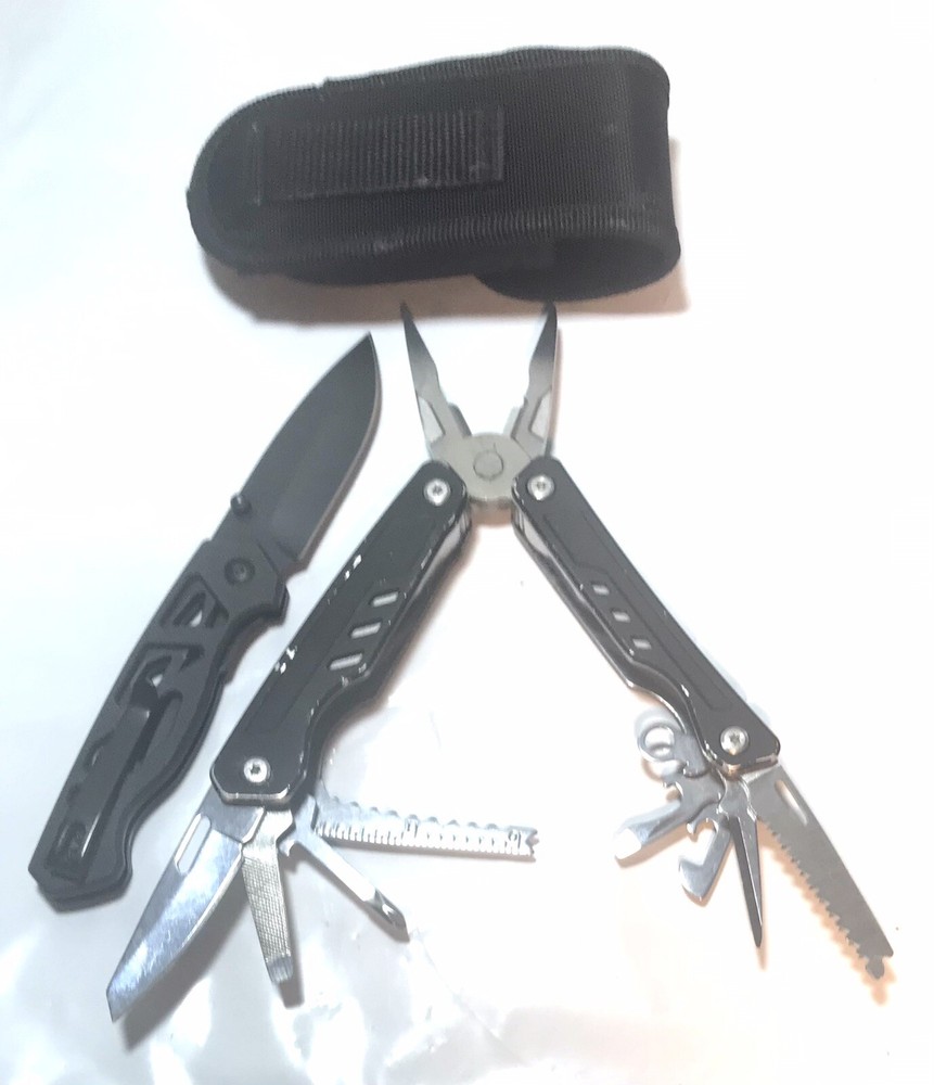 Ozark Trail Bundle Multi-Tool w/Sheath And 7” Knife GUC