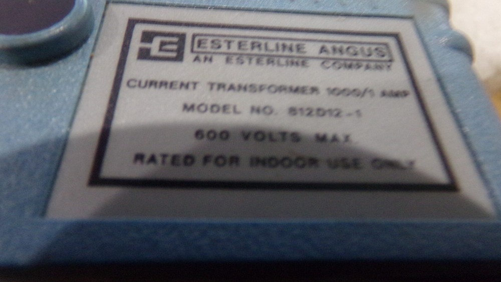 Esterline Angus Model: 812D13 Current Transformer Clamp. 1.5 Ohms, 600V.