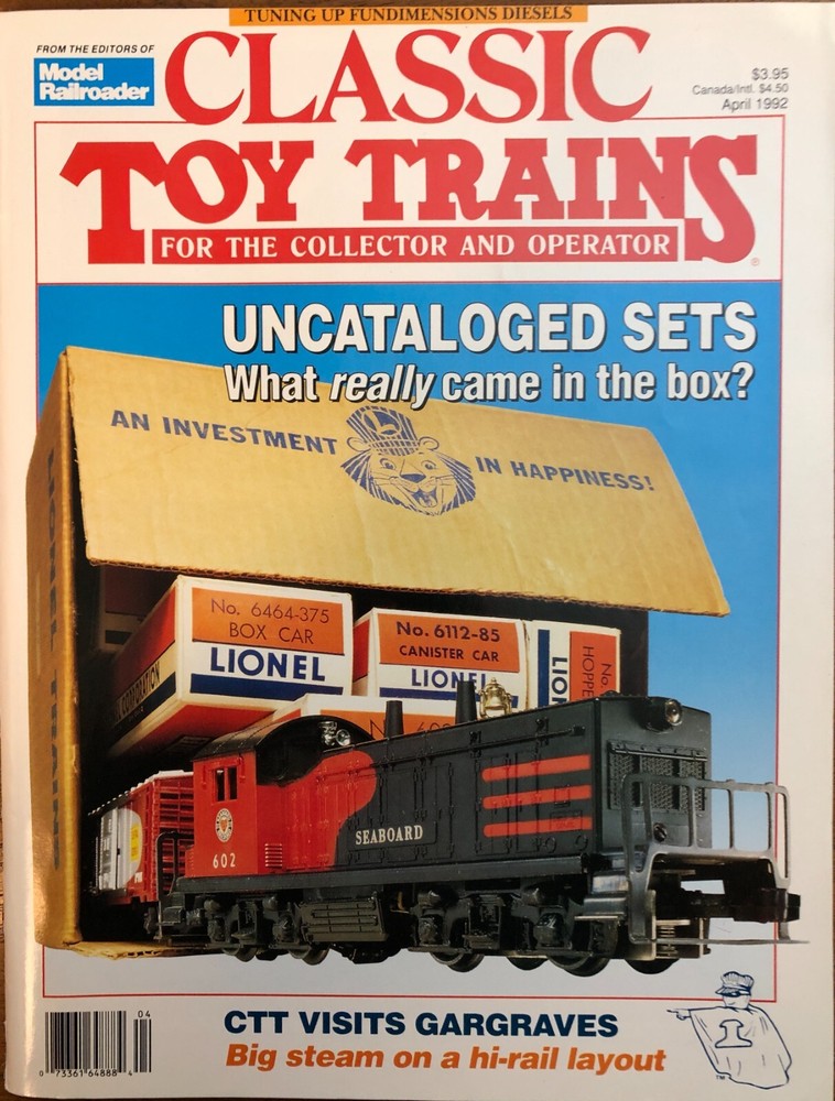 Classic Toy Trains - Uncatalogerd sets April 1992