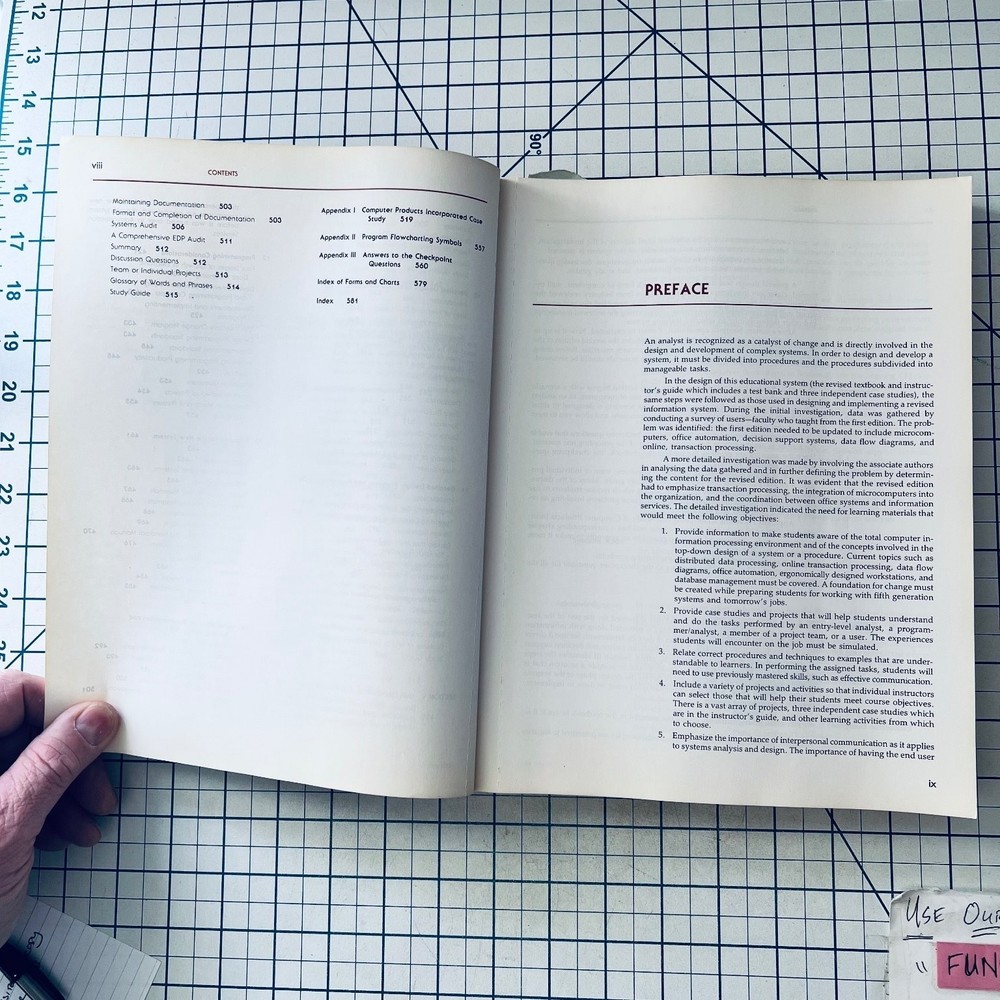 Systems Analysis and Design Manual Marjorie Leeson 1985 Vintage Computing