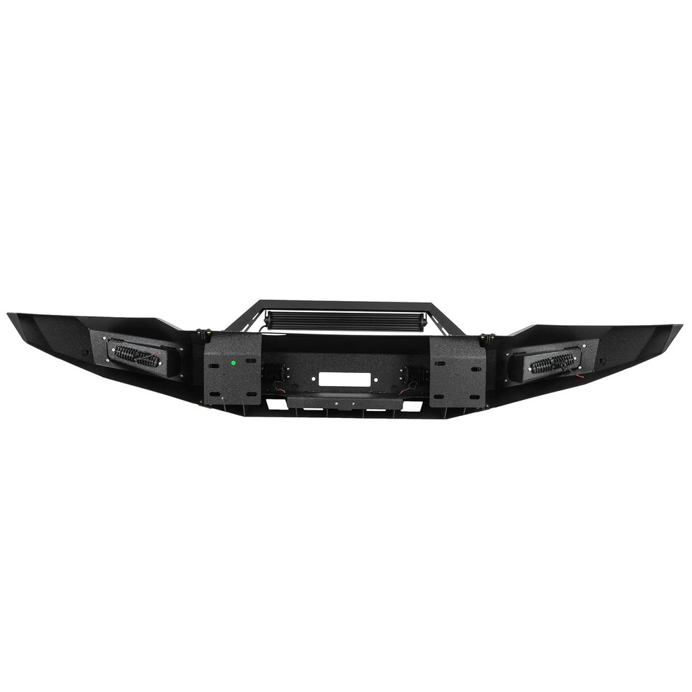 Front Bumper for 2006-2008 Ram 1500 Textured Black with D-ring LED Lights