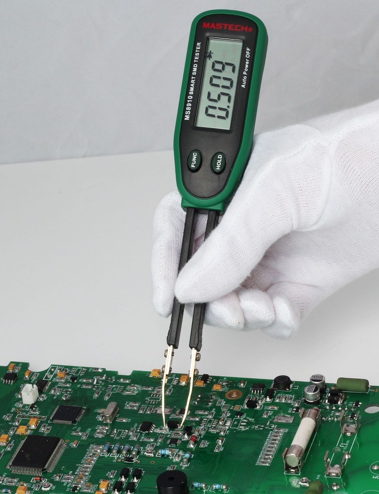 MS8910 SMD Tester Auto Identify Resistor Capacitor Component Meter MASTECH