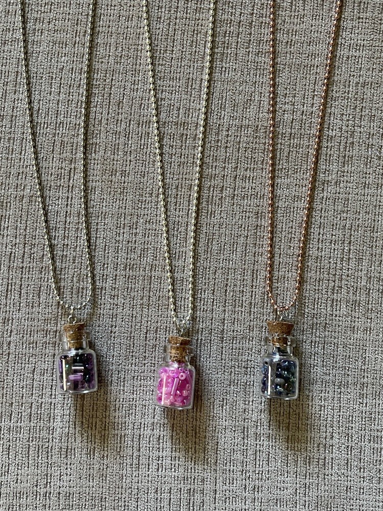 Handmade Spell Jar Bead Necklaces New