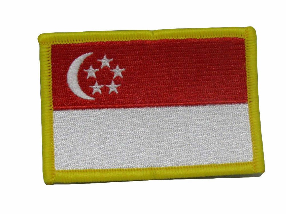 Singapore Country Flag Iron On Patch