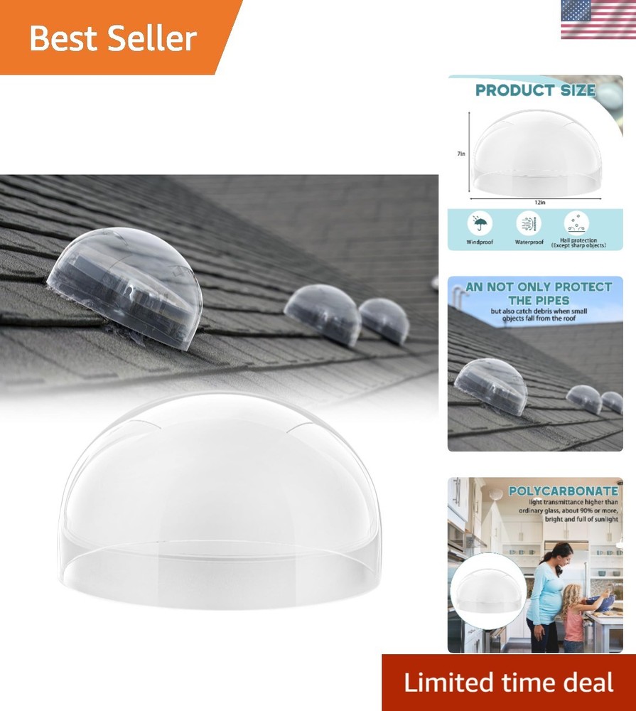 Durable 12x12 Skylight Replacement Dome - Energy Efficient Polycarbonate Cover