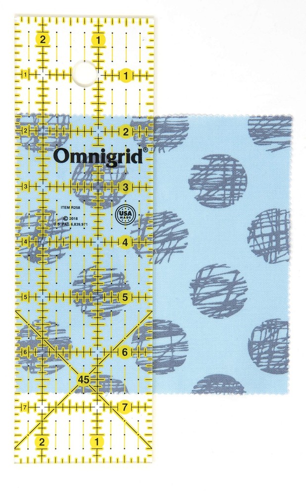 Omnigrid Ruler, 2-1/2 x 8-Inch, Clear