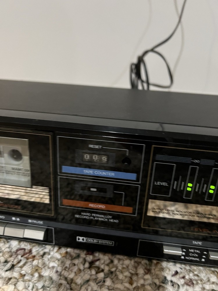Sanyo RD S29 Stereo Cassette Deck Dolby System Audio Player Recorder Tested