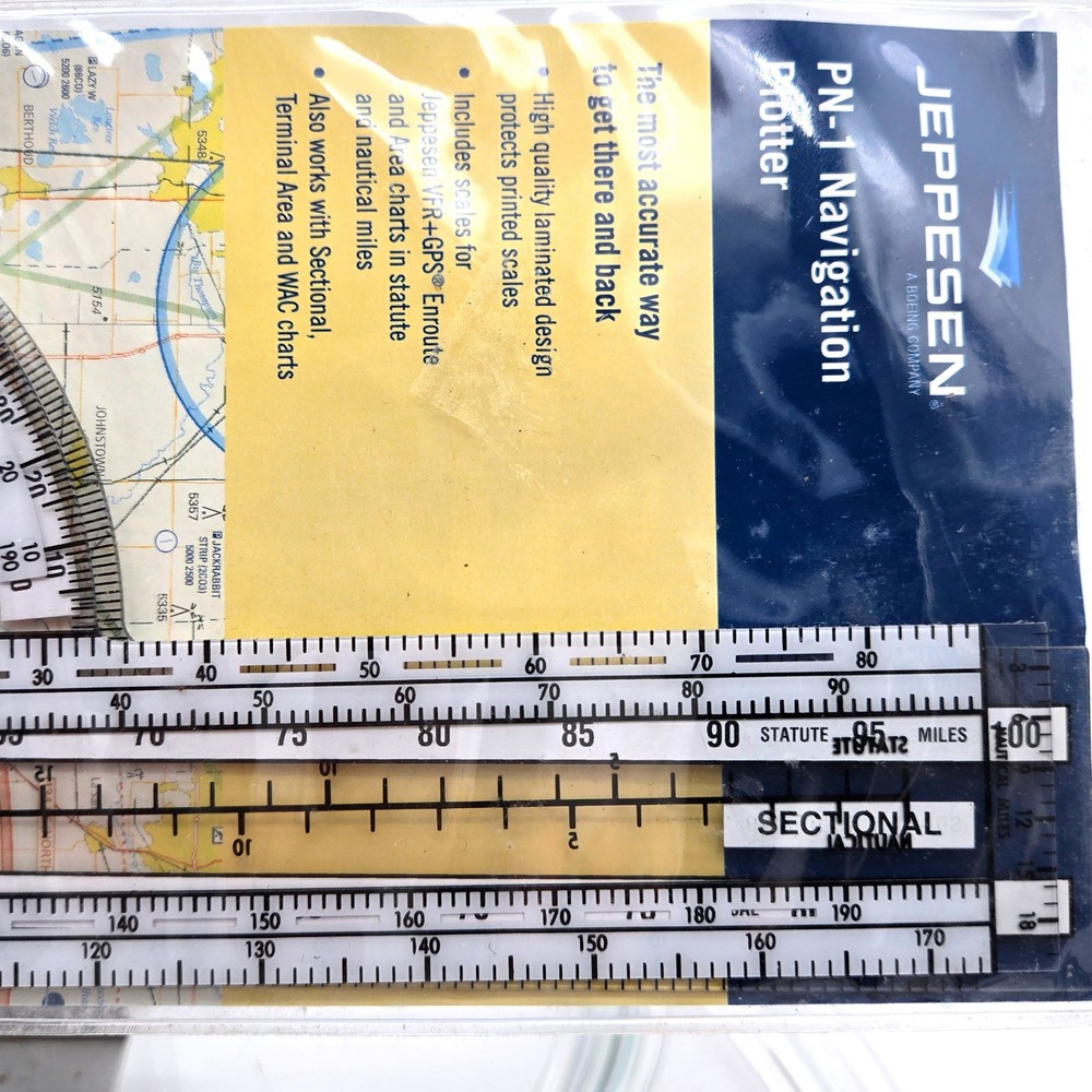 Jeppesen Navigation Plotter PN-1 Vintage