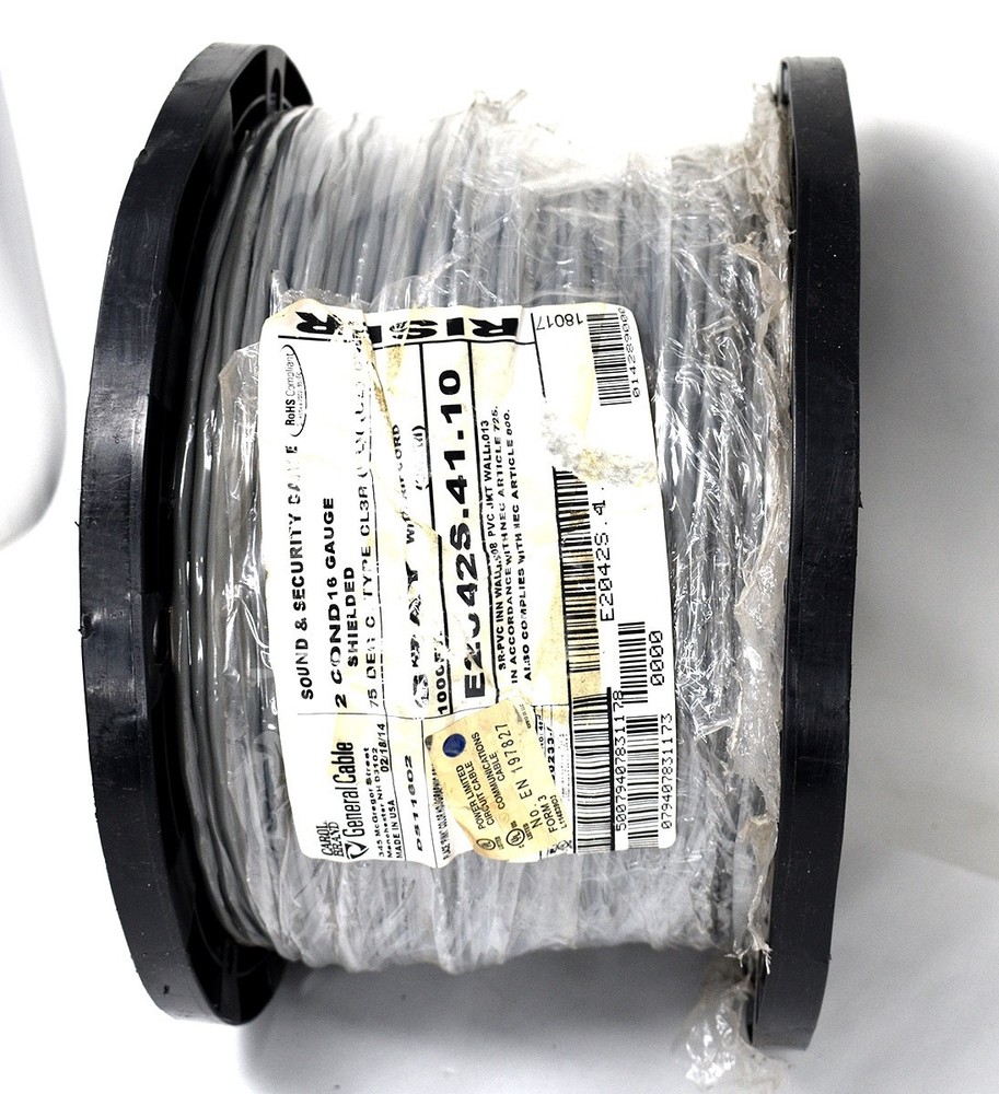 Carol E2042S.41.10 2C/16 Shielded CMR Cable New