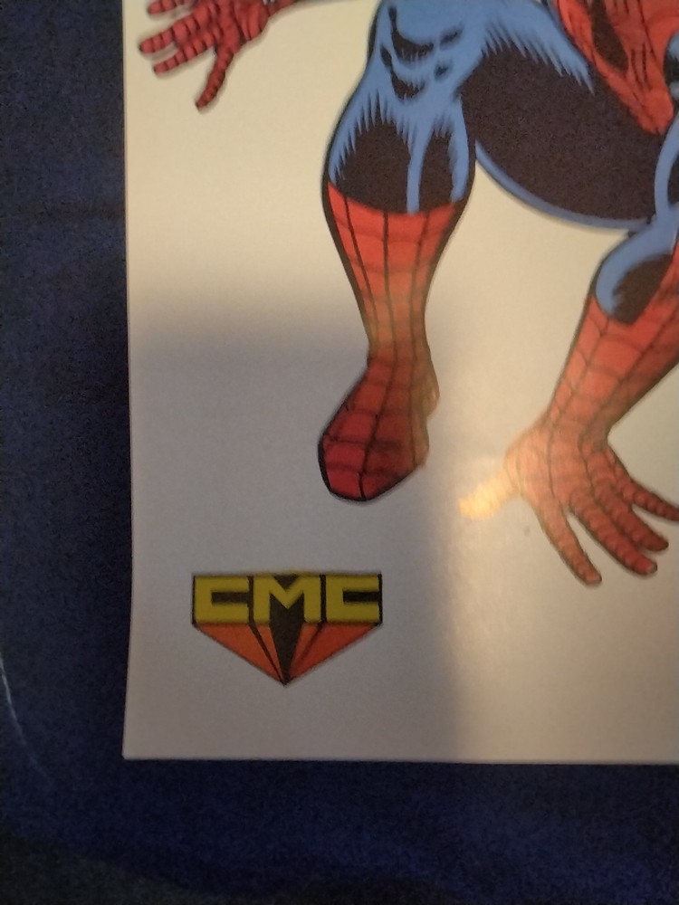 Marvel Comics CMC Vintage 1989 Comic Book Collection Box With OG Poster & Guide