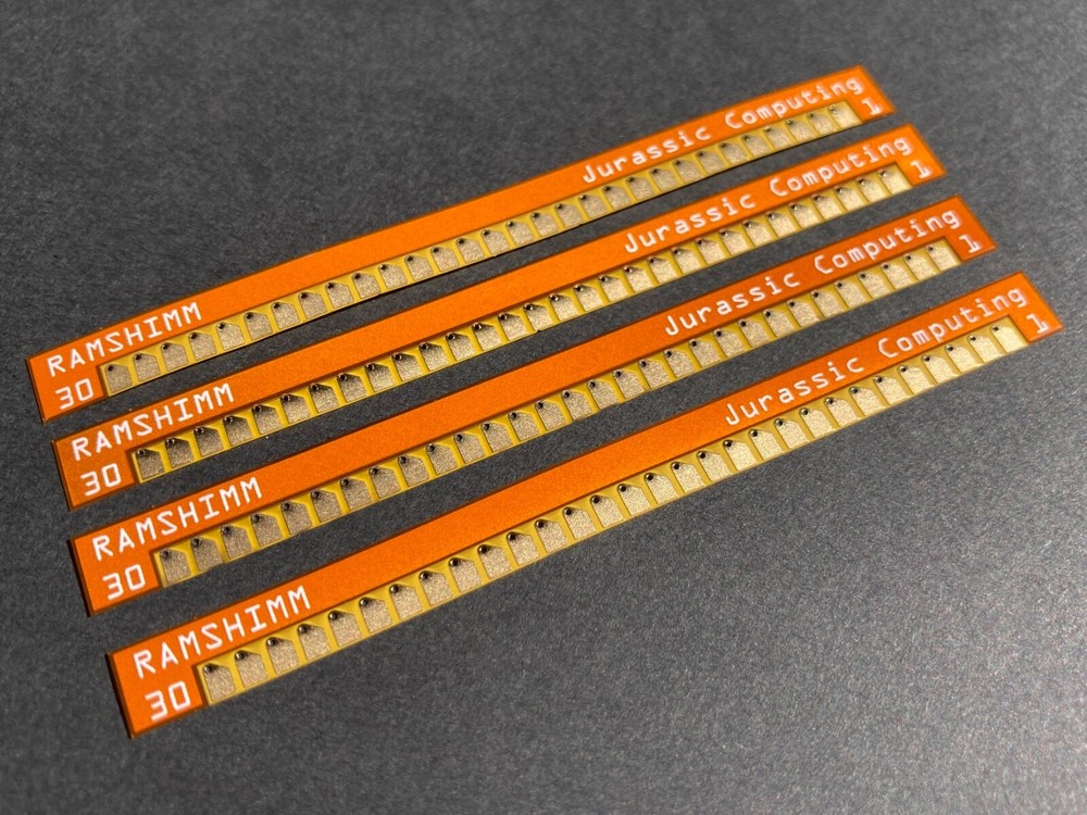 4pcs RAMSHIMM interposers: fix poor contact issues in RAM SIMM sockets