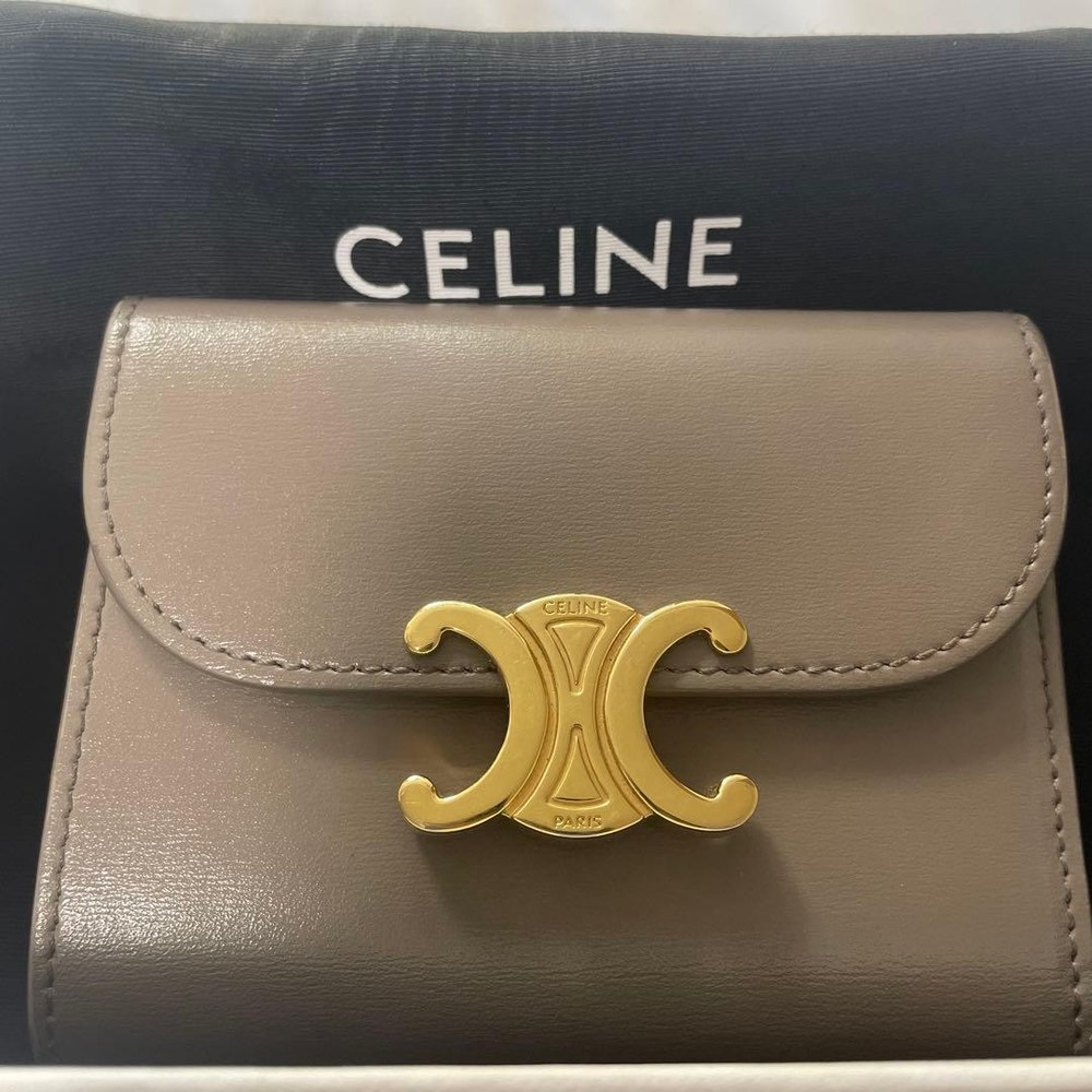 CELINE Small Flap Wallet Triomphe From Japan