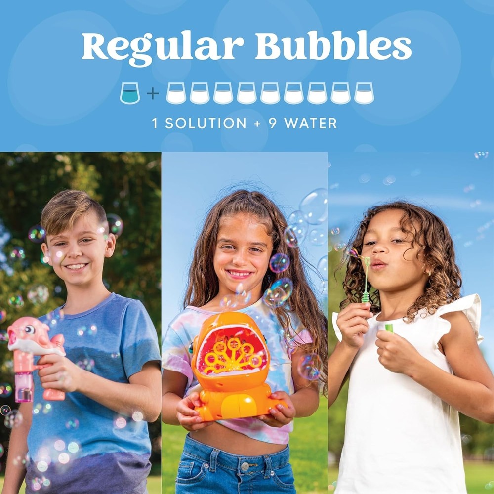 Ultimate 32 oz Bubble Solution Refill – Create Regular & Giant Bubbles Outdoors!
