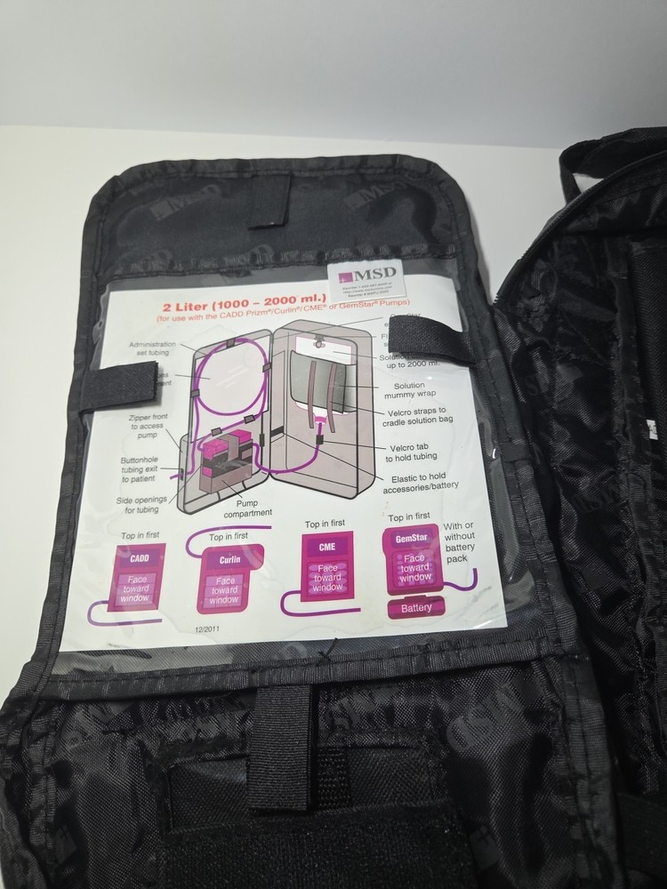 Mckesson MSD Universal Backpack 1000ML-2000ml Pump Pouch Item# MSPU1000