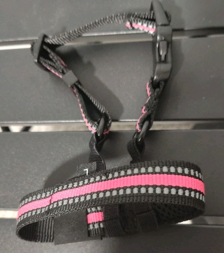 BONTHEE Dog Muzzle,Anti-Bite Adjustable Breathable Soft Muzzle for M, Pink