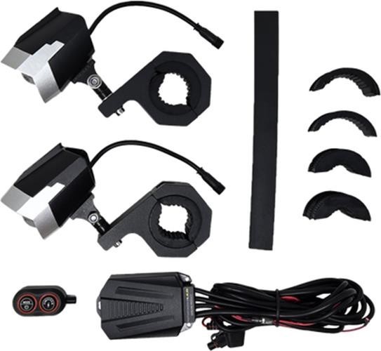 Pathfinder PL80WRS Dual Switchback LED Lights Silver/Black Wireless Remote Pr