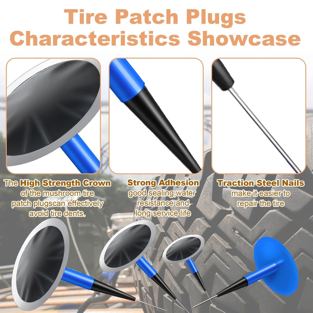 FullMayPro Tire Repair Patch Tool Kit Includes