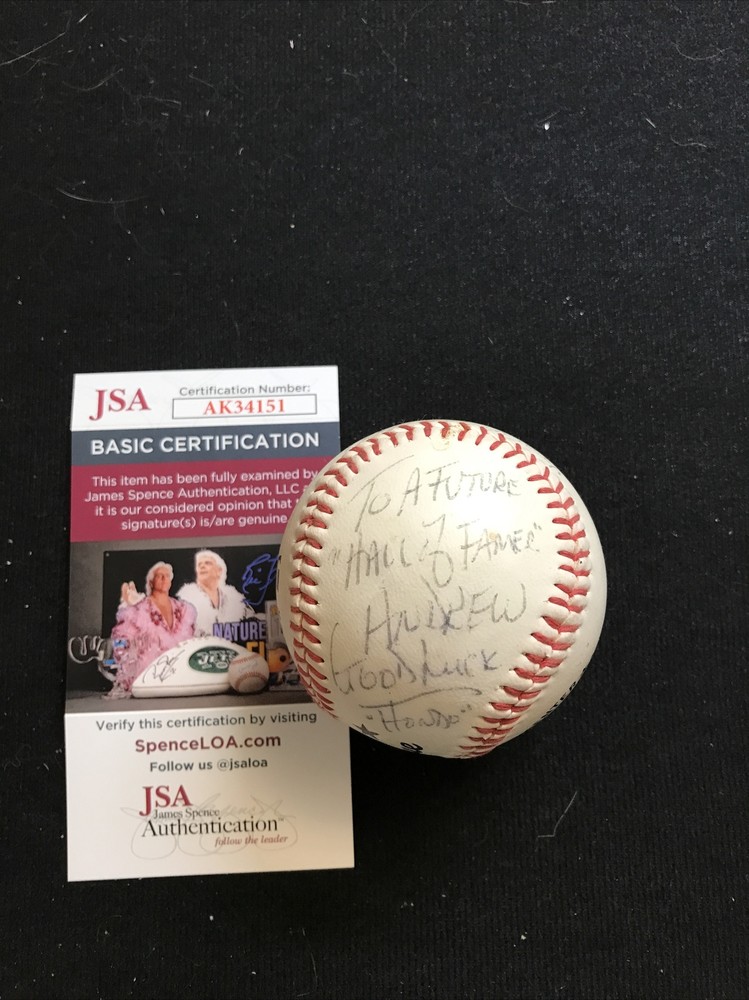 Frank Howard Inscribed Signed Autographed Official MLB Baseball JSA COA