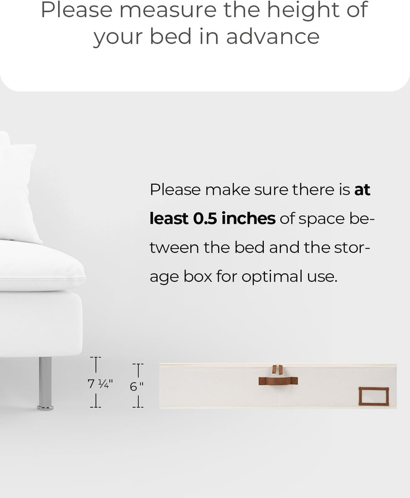 Under Bed Storage Organizer with Sturdy Wire Hangers - Space Saver Solution