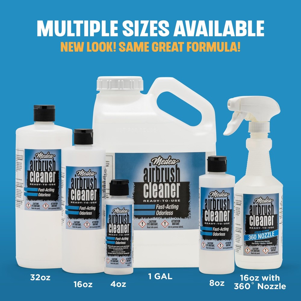 Medea Airbrush Cleaner 32 Oz – Ready-to-use Solution For Air