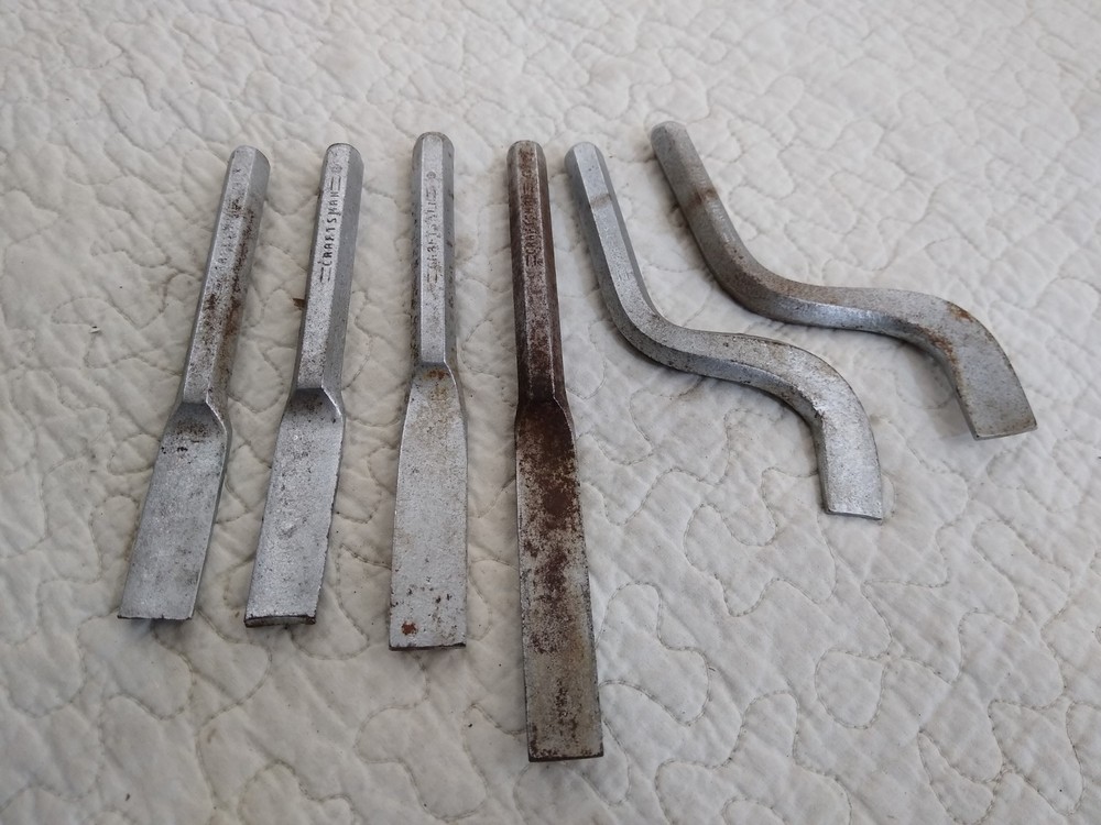 Vintage  Craftsman Cold Chisel Set Very Unique.