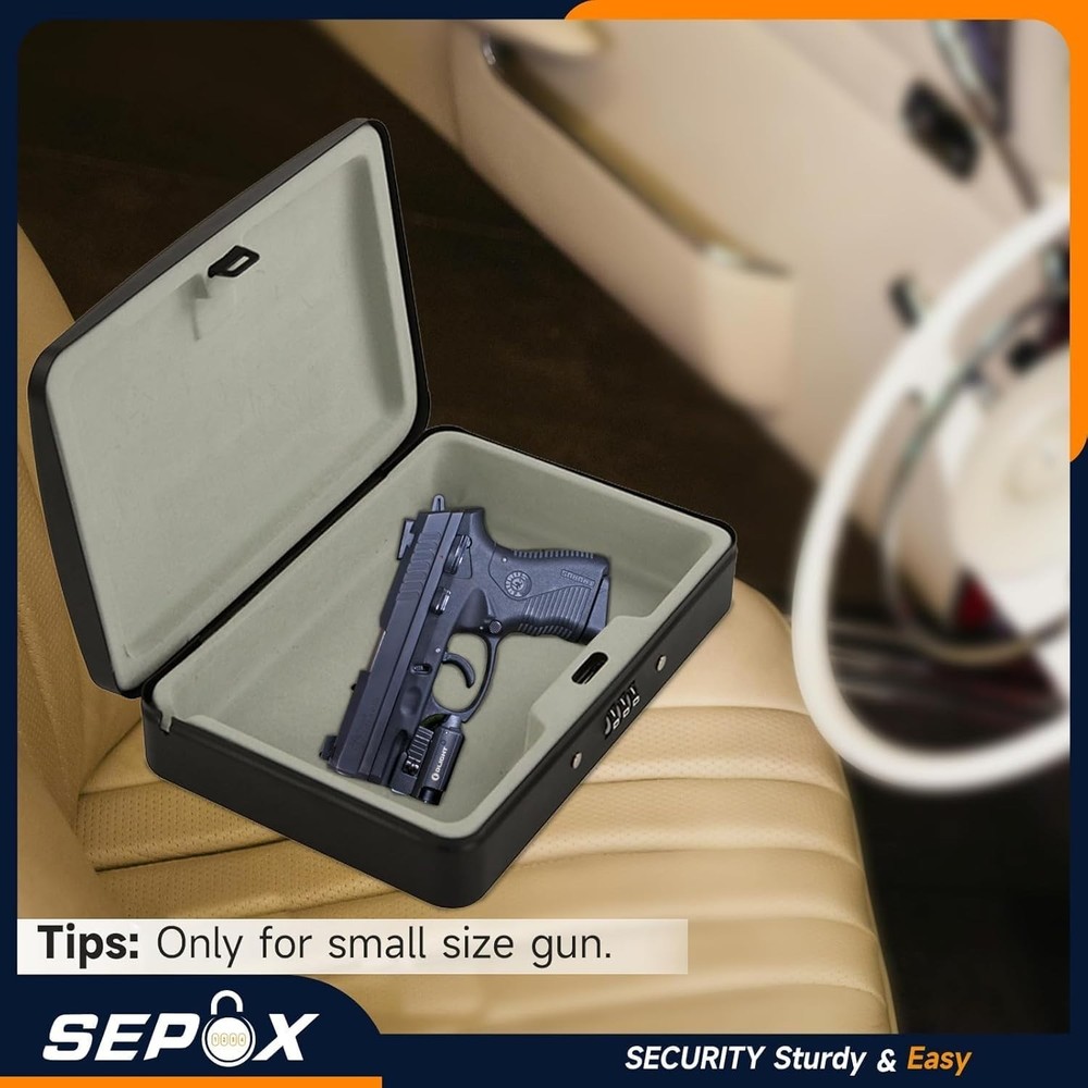 Portable Fireproof Security Box with Combo Lock - Ideal for Travel & Office