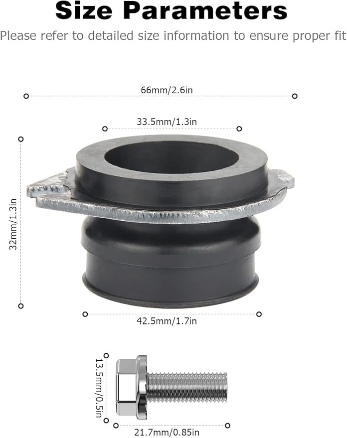 Garbage Disposal Parts for Insinkerator, 75499 Flex Coupler Replacement Parts Co