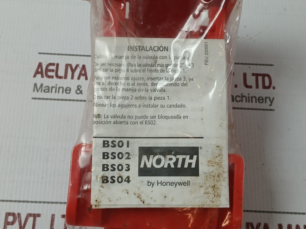NORTH BS02R Ball Valve Lockout Polypropylene