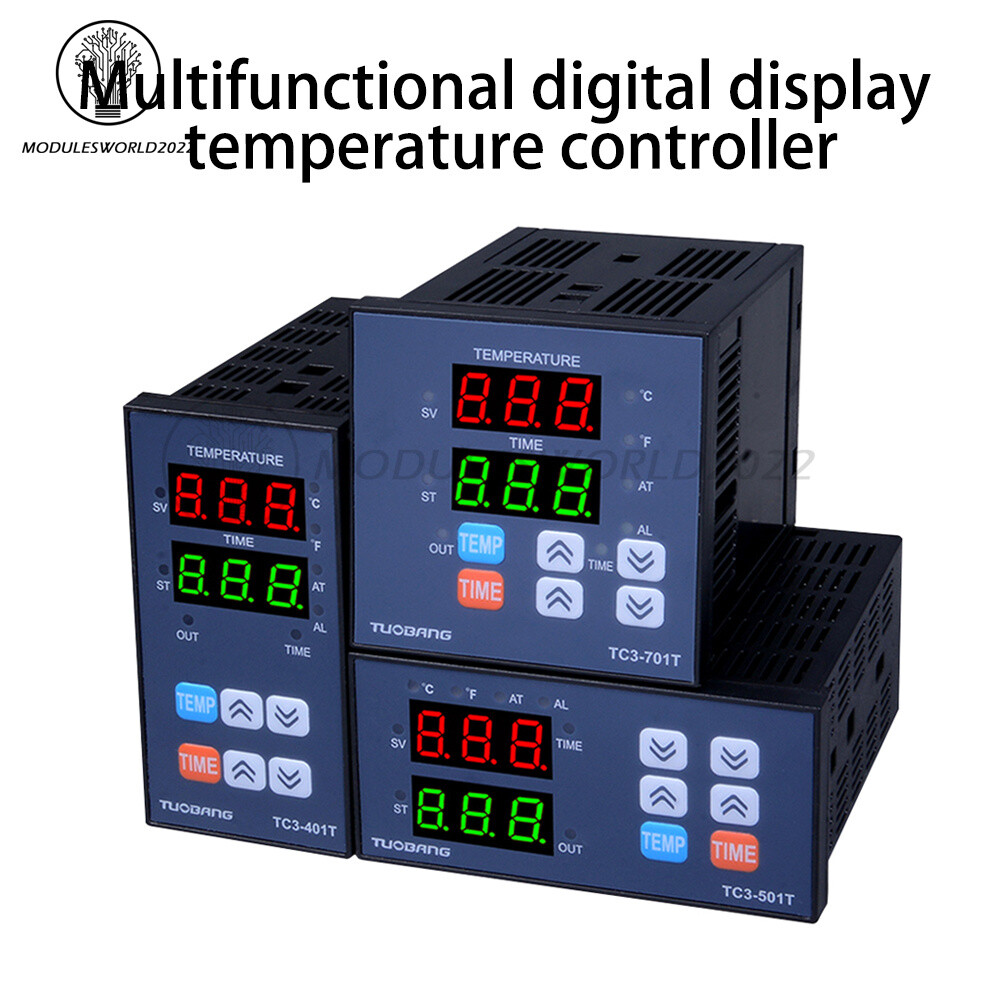 TC3-401 Temperature Controller High Precision Digital Temperature Time Display