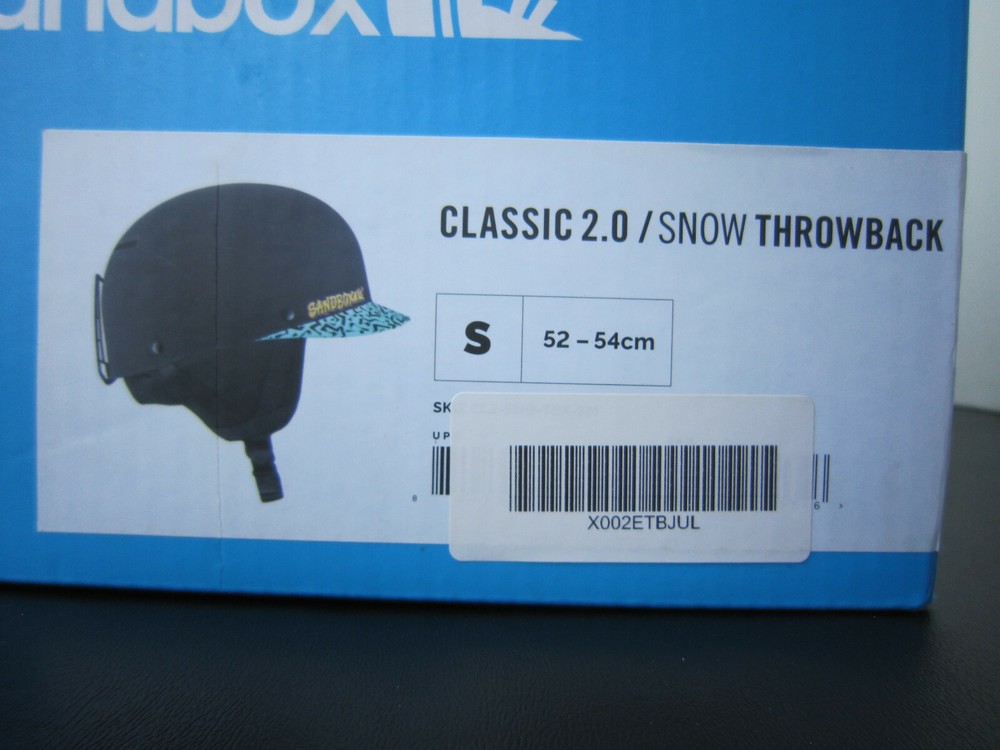 Sandbox Classic 2.0 Snow Throwback Size Small 52-54 cm New