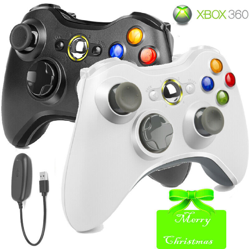 2.4G Wireless Game Controller Gamepad For Microsoft XBOX 360 & PC WIN USB Dongle