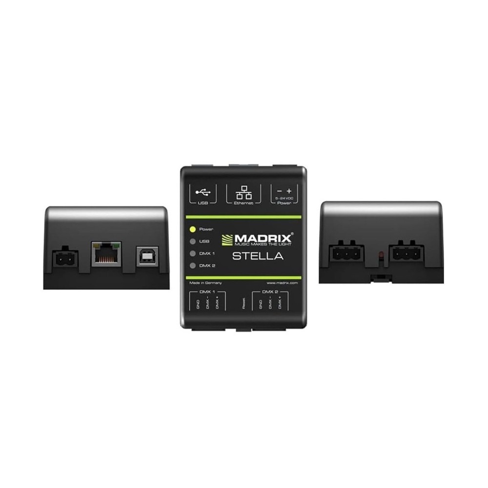 MADRIX Stella Art-Net ArtNet Node DMX512 DMX USB Interface Controller DIN Rai...