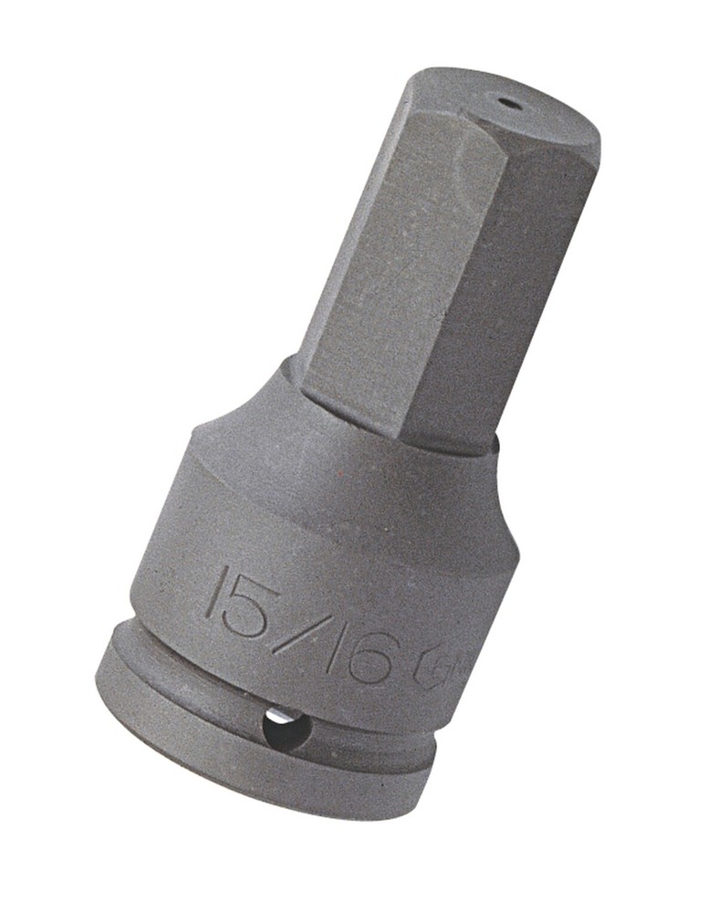 Genius Tools 1" Dr. 1-3/16" Hex Impact Bit Socket, 98mmL (CR-Mo) - 869838