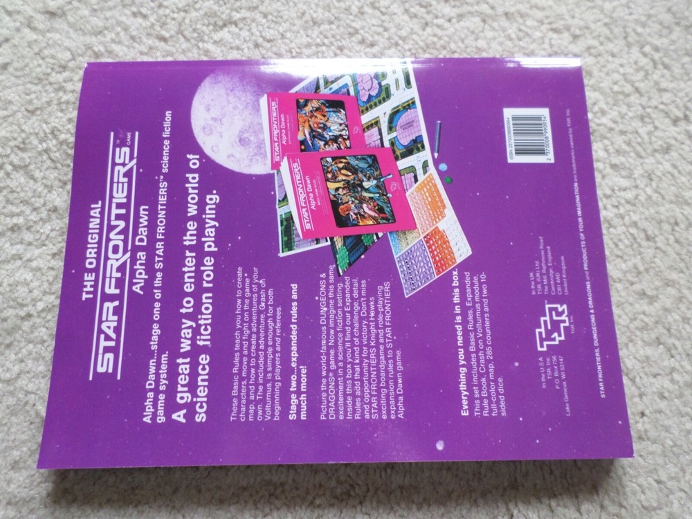 Alpha Dawn Star Frontiers complete box set in softcover