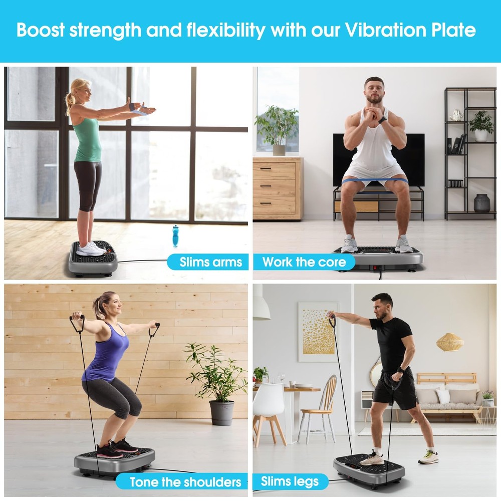 Vibration Plate Exercise Machine for Lymphatic Drainage,Power Vibrate Stand S...