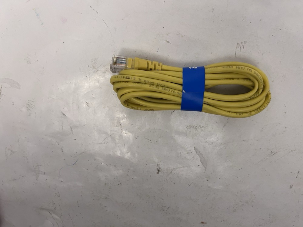 yellow ethernet cable not used/open