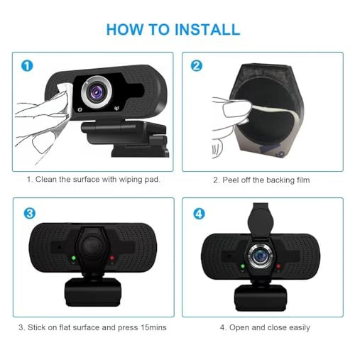 2-Pack Universal Webcam Case, Desktop External Webcam Lens Cap, Shutter Cover