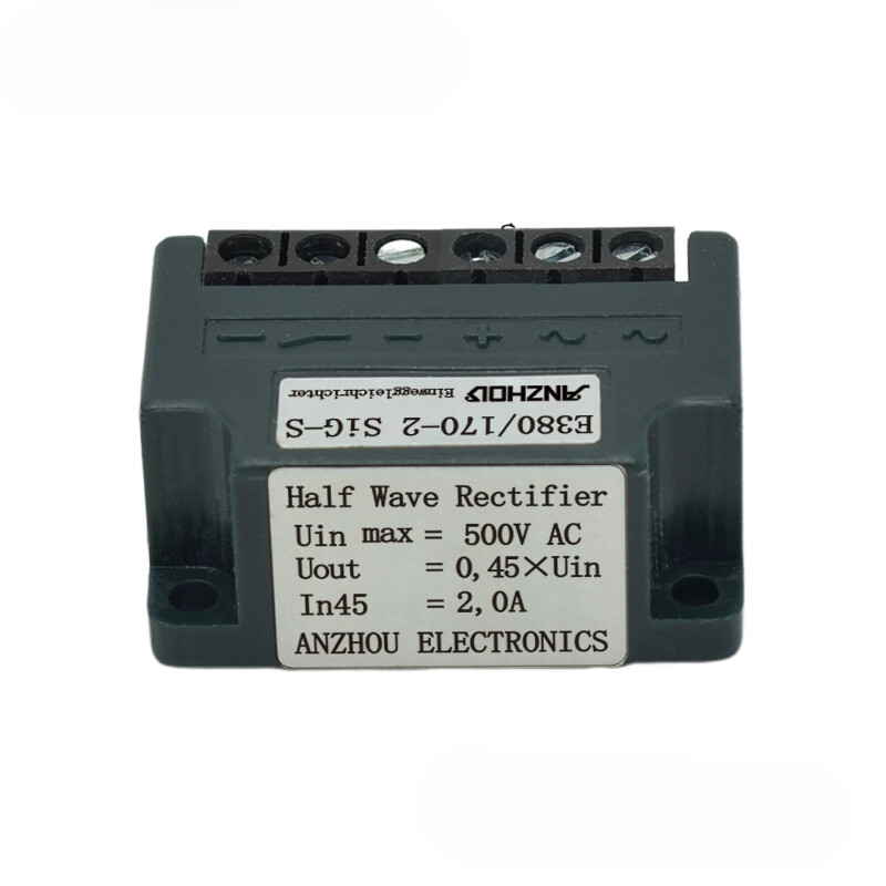 Replace E380/170-2 SiG-S UIN MAX=500VAC UOUT=0,45×UIN 2,0A Rectifier