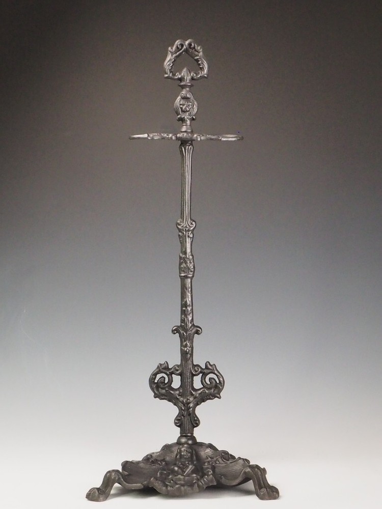 Antique Cast Iron Fireside Tool Stand | Cherub Design