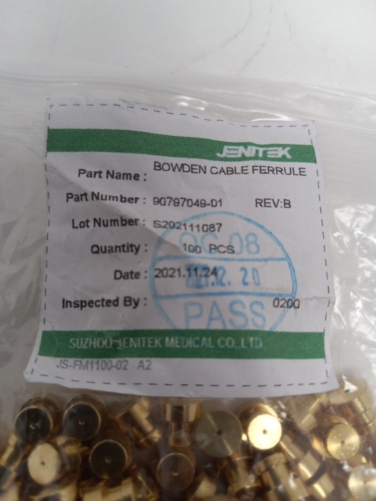 Jenitek Bowden Cable Ferrule 90797049-01 100ct SEE DESCRIPTION