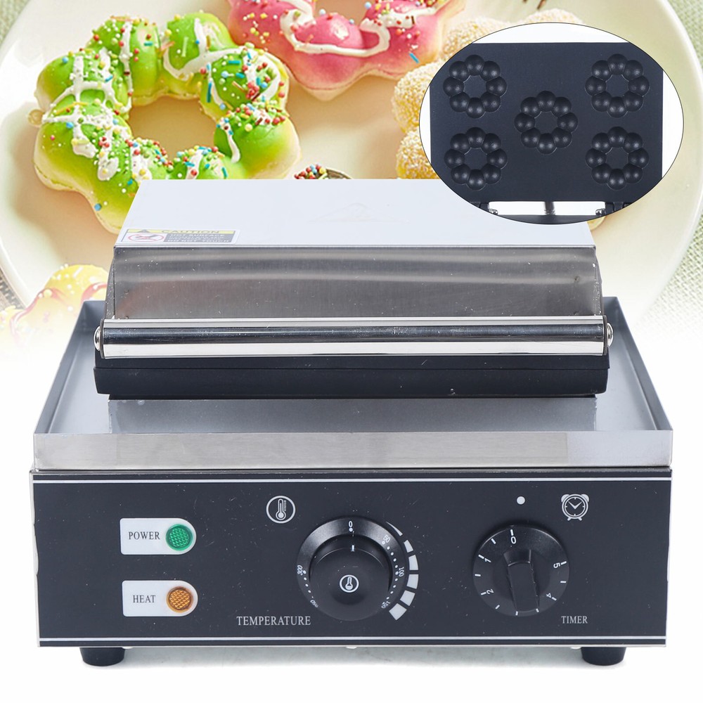 Donut Maker Machine Mini Donut Maker Electric Waffle Maker Nonstick Commercial