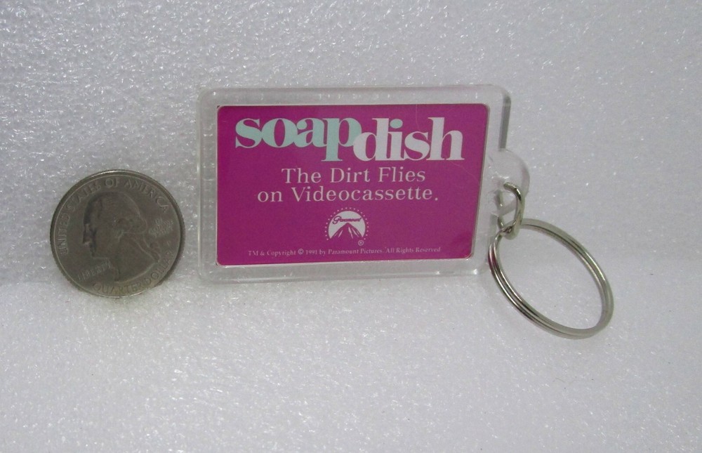 Soap Dish Movie Plastic Keychain